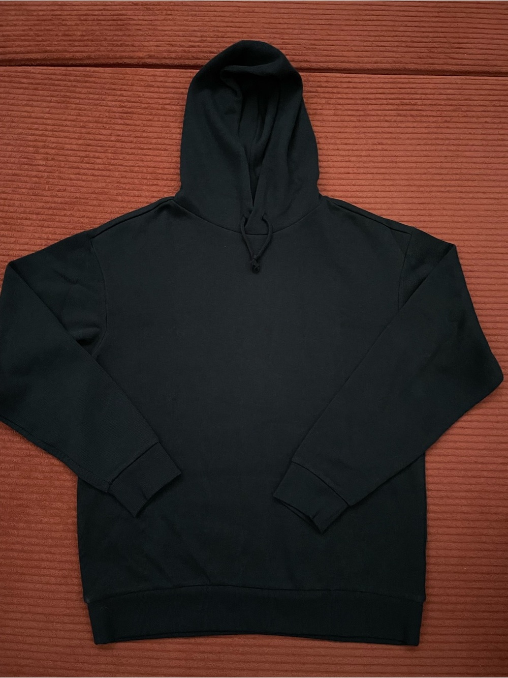 Muji Men's Black Pullover Hoodie - Classic Everyday hoodie size S